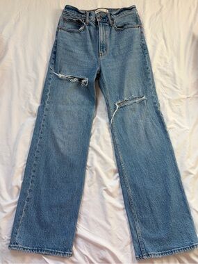 Abercrombie & Fitch Light Blue Denim '90s Relaxed Jean High Rise